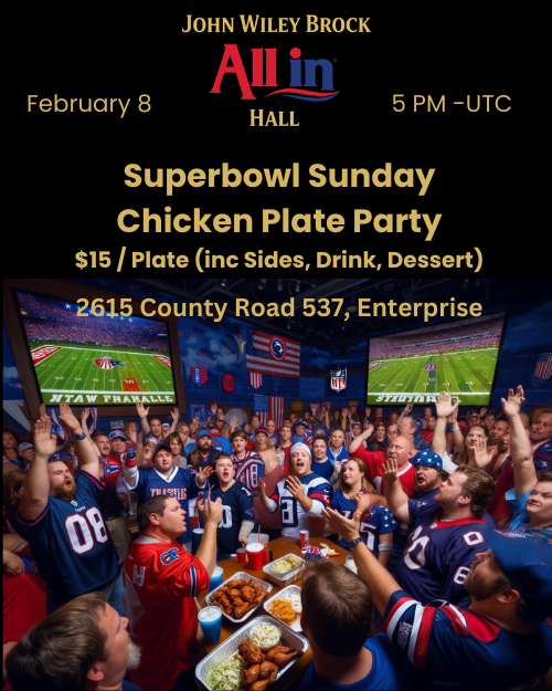 Suuperbowl Sunday Chicken Plate Party