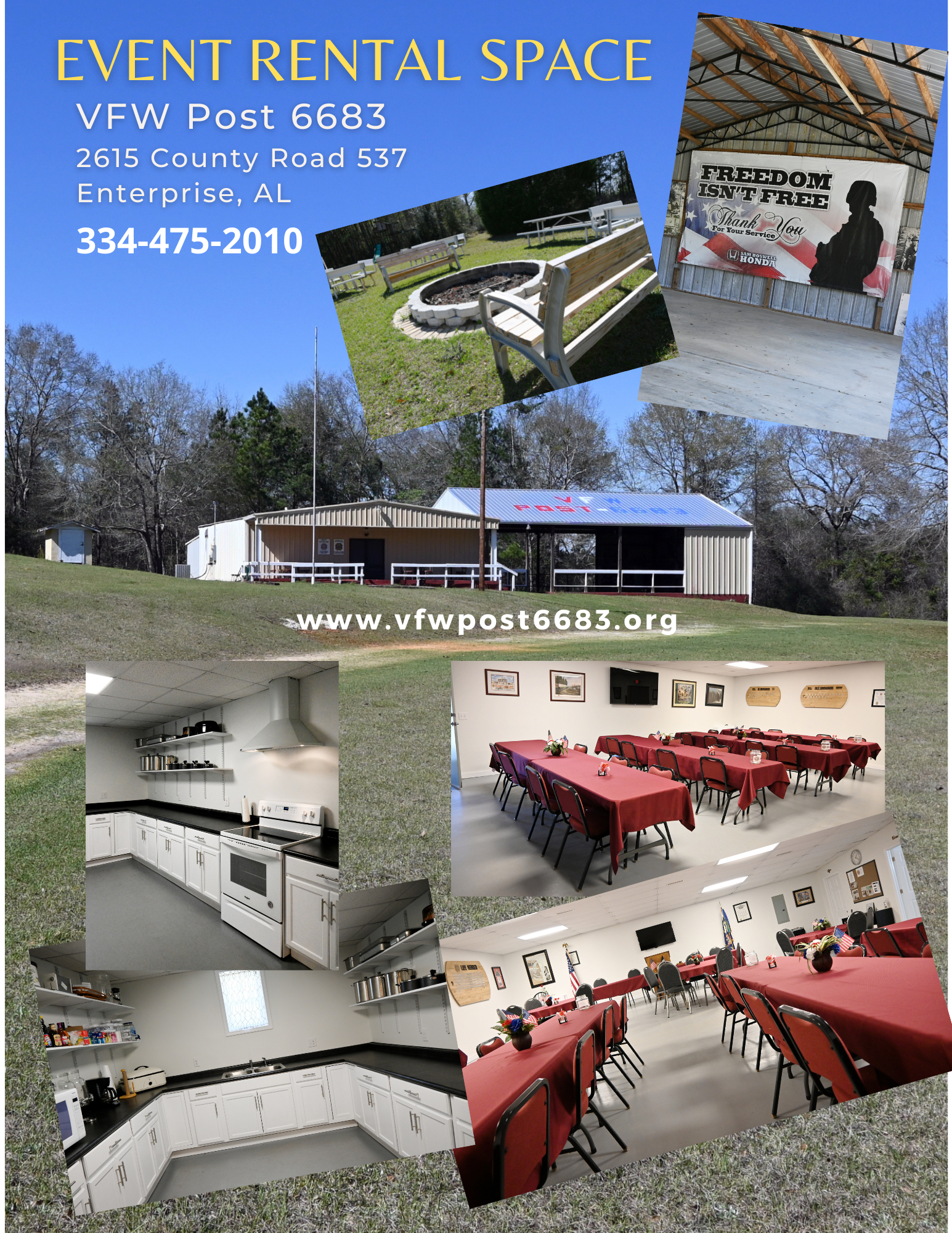 JWB Post 6683 Rental Hall Info